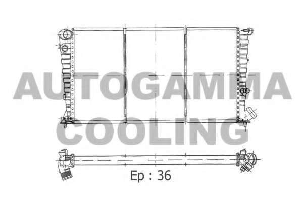 AUTOGAMMA 100757 Radiator, engine cooling